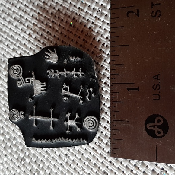 The Beginning Petroglyph Brooch by Urban Fetishes - Picture 2 of 3